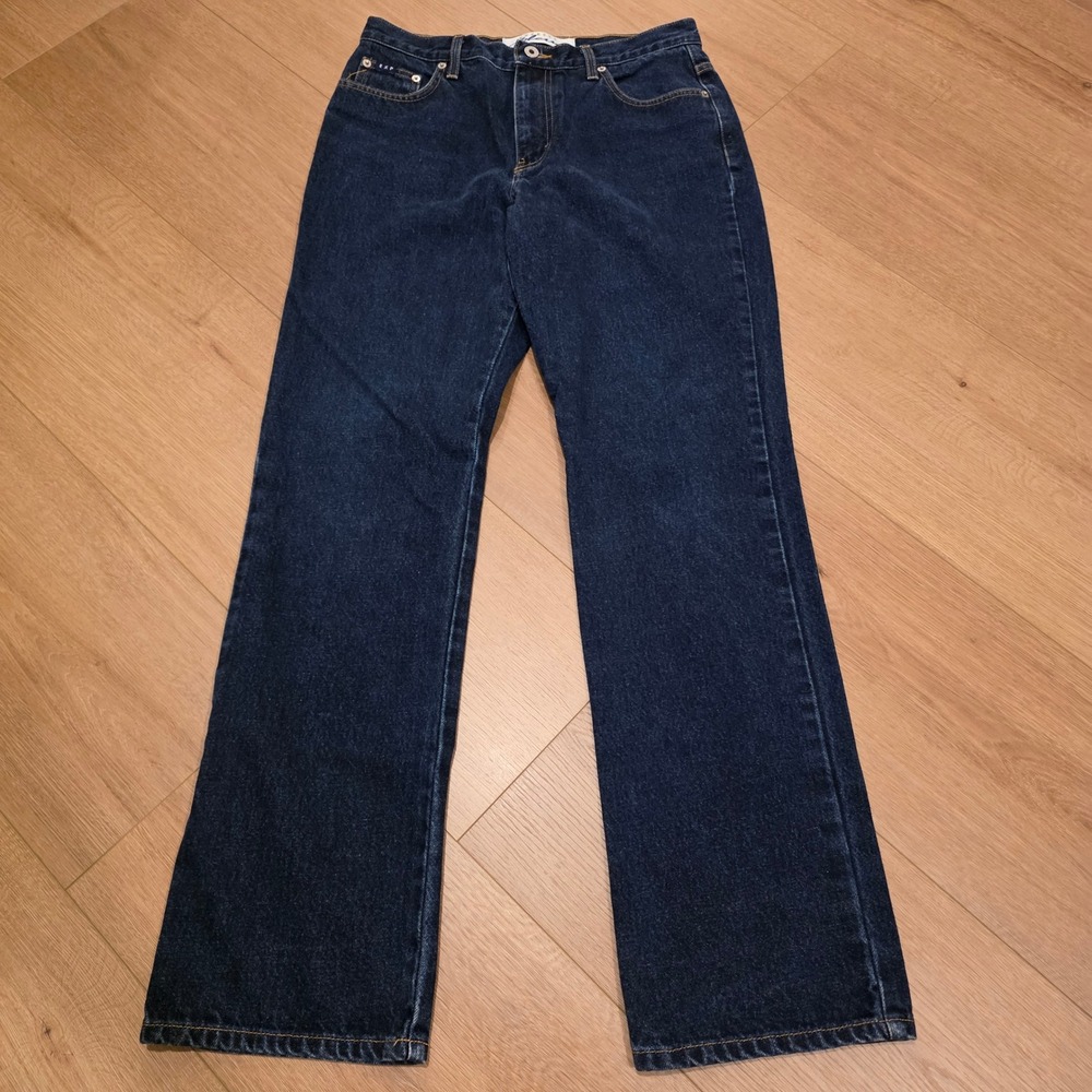Express Bleus Vintage High Waisted Straight Leg Jeans Dark Wash 9/10 L Cotton